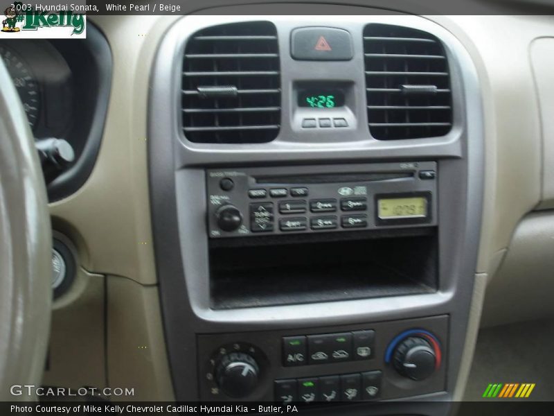 White Pearl / Beige 2003 Hyundai Sonata