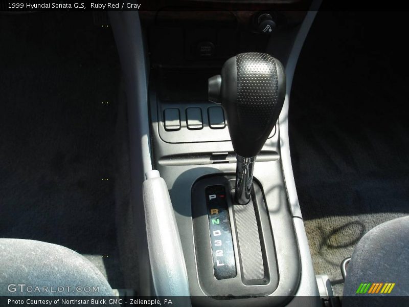 Ruby Red / Gray 1999 Hyundai Sonata GLS