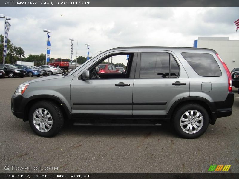 Pewter Pearl / Black 2005 Honda CR-V EX 4WD