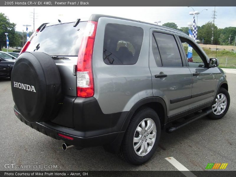 Pewter Pearl / Black 2005 Honda CR-V EX 4WD