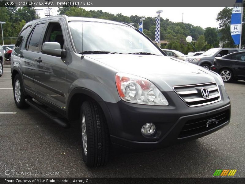 Pewter Pearl / Black 2005 Honda CR-V EX 4WD