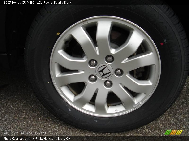 Pewter Pearl / Black 2005 Honda CR-V EX 4WD