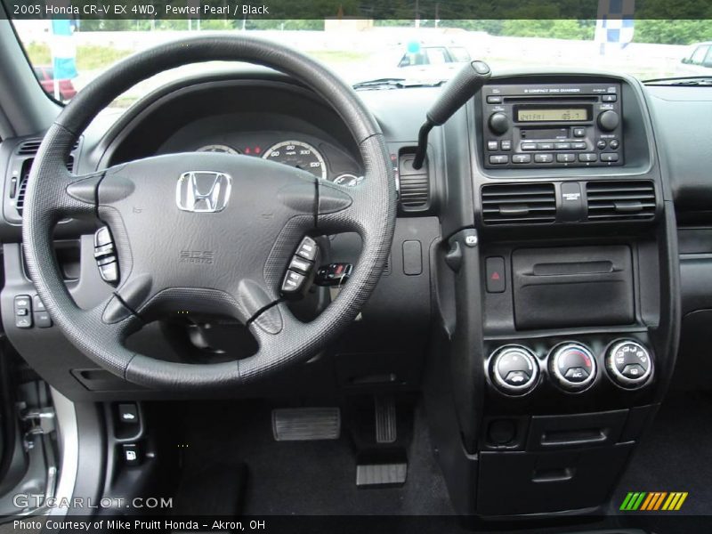 Pewter Pearl / Black 2005 Honda CR-V EX 4WD