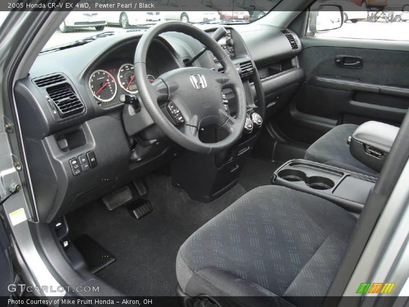 Pewter Pearl / Black 2005 Honda CR-V EX 4WD