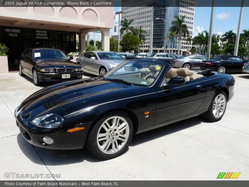 Ebony Black / Cashmere 2003 Jaguar XK XKR Convertible