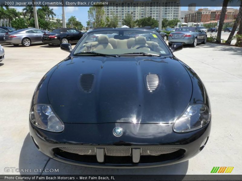 Ebony Black / Cashmere 2003 Jaguar XK XKR Convertible