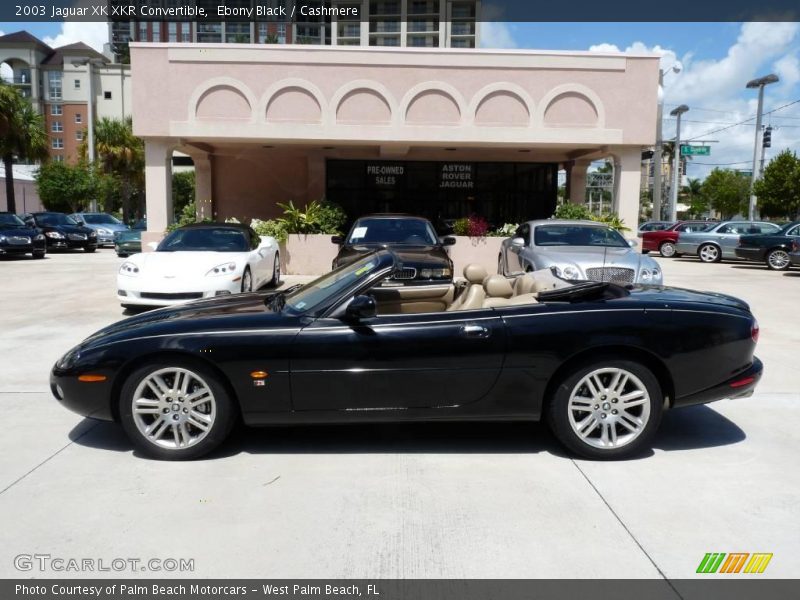 Ebony Black / Cashmere 2003 Jaguar XK XKR Convertible