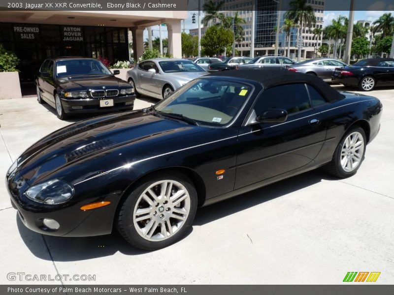 Ebony Black / Cashmere 2003 Jaguar XK XKR Convertible