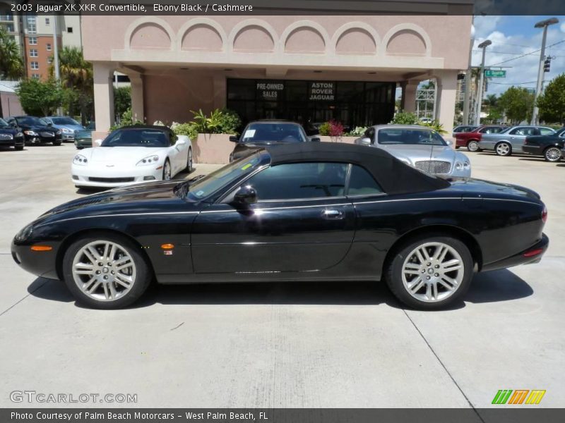 Ebony Black / Cashmere 2003 Jaguar XK XKR Convertible