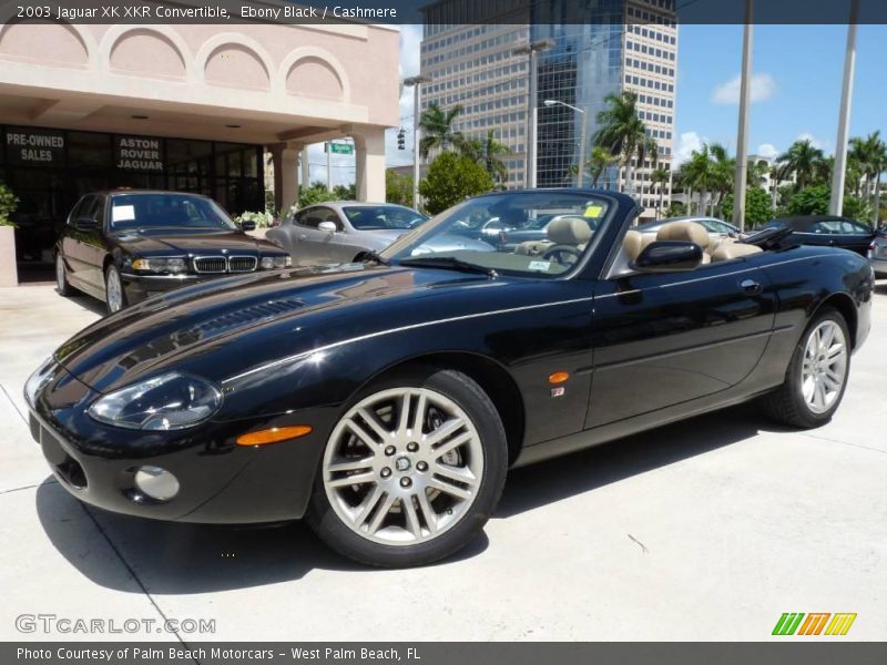 Ebony Black / Cashmere 2003 Jaguar XK XKR Convertible