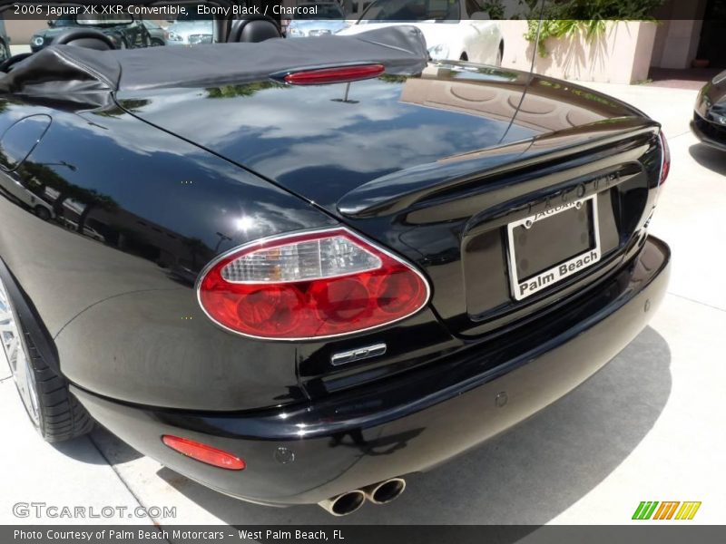 Ebony Black / Charcoal 2006 Jaguar XK XKR Convertible