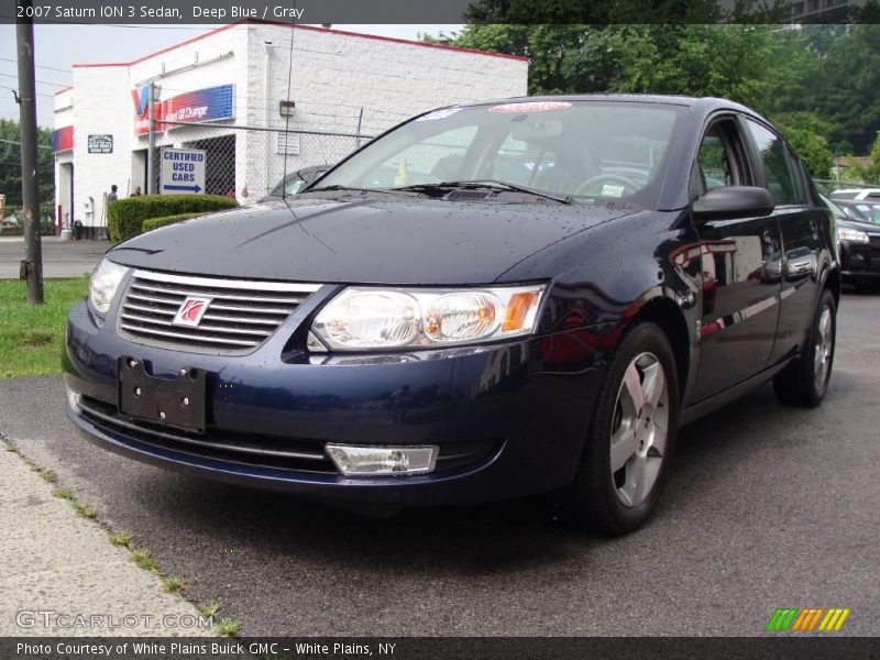 Deep Blue / Gray 2007 Saturn ION 3 Sedan