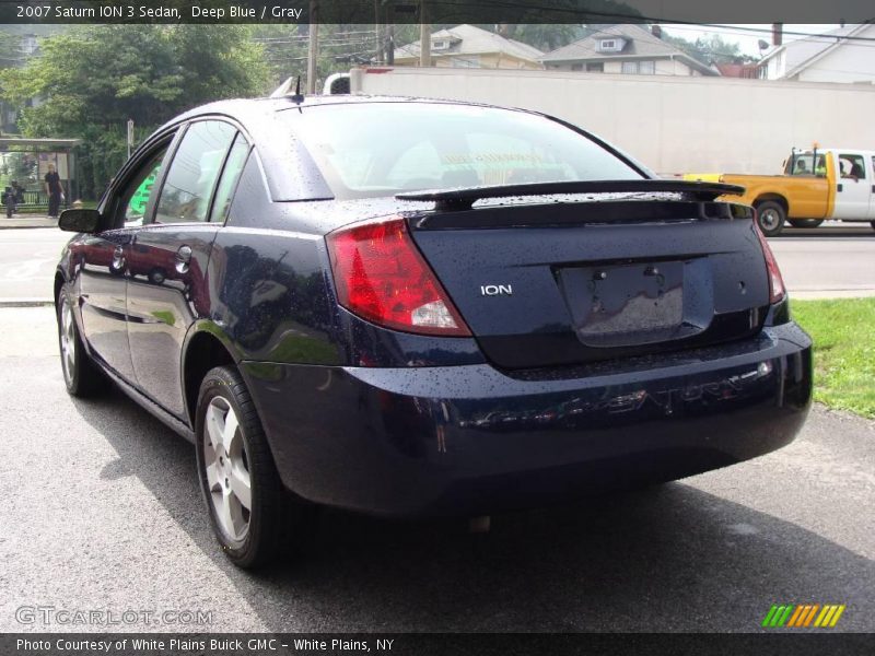 Deep Blue / Gray 2007 Saturn ION 3 Sedan