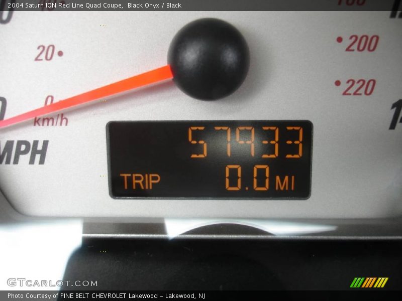 Black Onyx / Black 2004 Saturn ION Red Line Quad Coupe