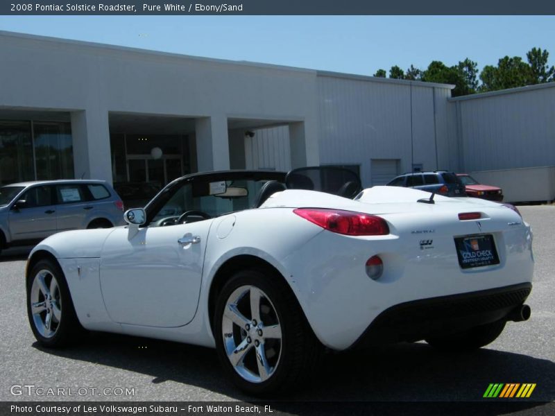 Pure White / Ebony/Sand 2008 Pontiac Solstice Roadster