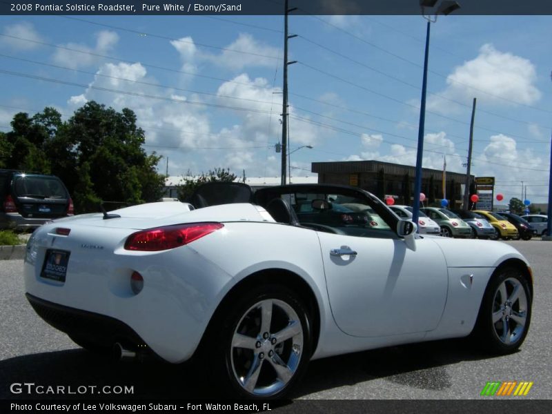 Pure White / Ebony/Sand 2008 Pontiac Solstice Roadster