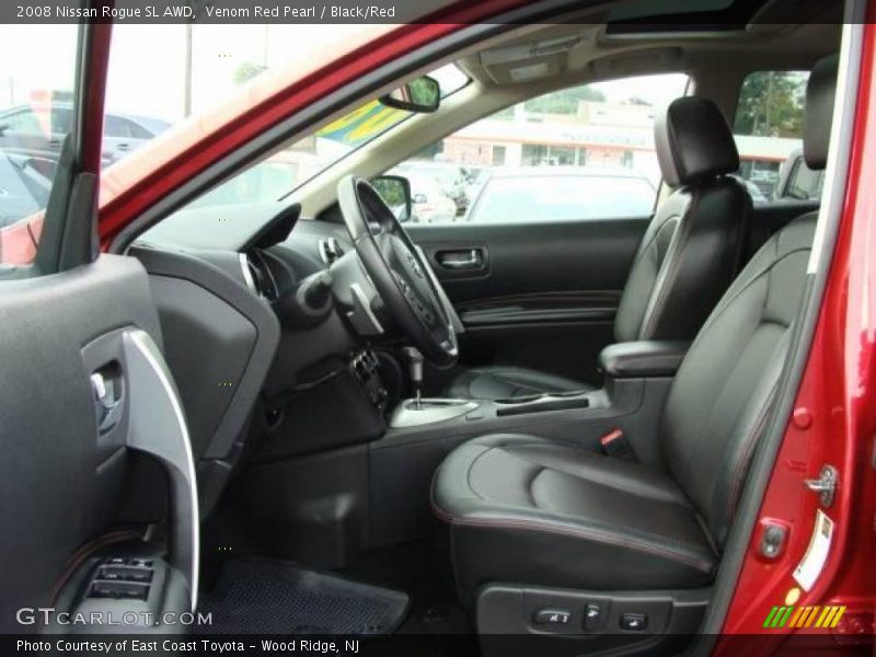 Venom Red Pearl / Black/Red 2008 Nissan Rogue SL AWD