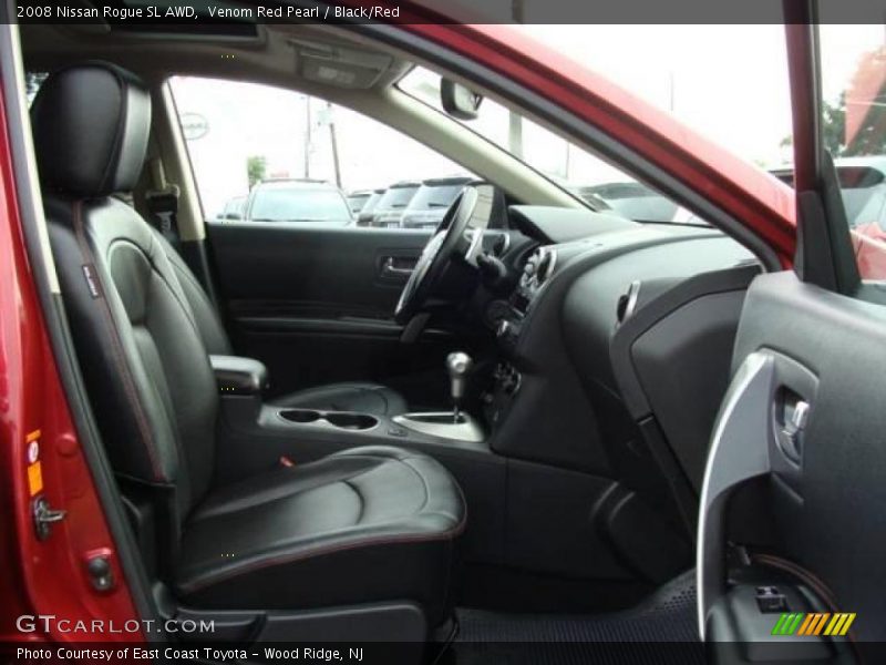 Venom Red Pearl / Black/Red 2008 Nissan Rogue SL AWD