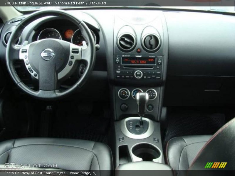 Venom Red Pearl / Black/Red 2008 Nissan Rogue SL AWD