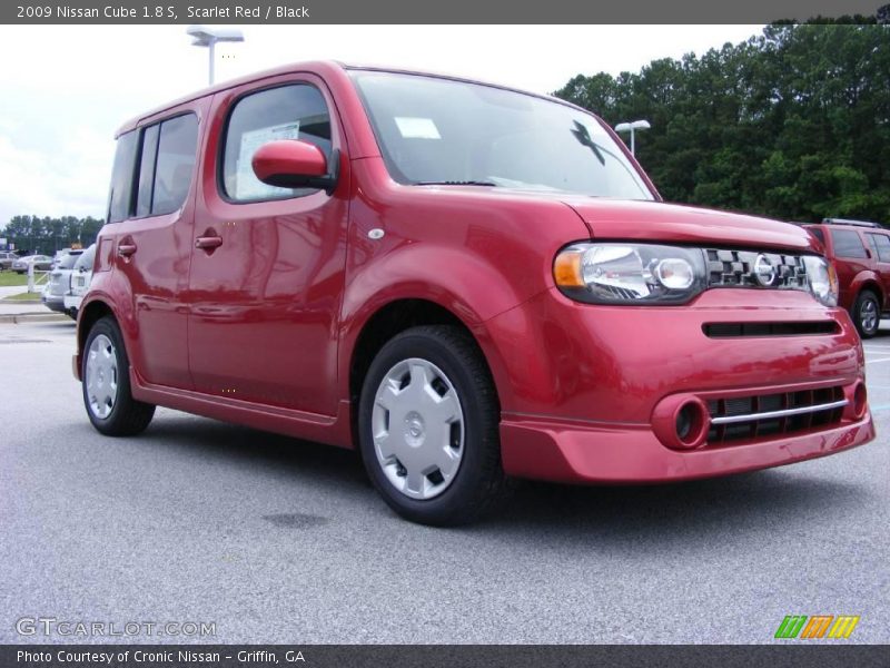 Scarlet Red / Black 2009 Nissan Cube 1.8 S