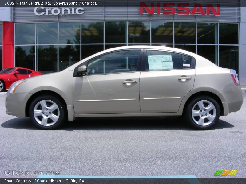 Sonoran Sand / Charcoal 2009 Nissan Sentra 2.0 S