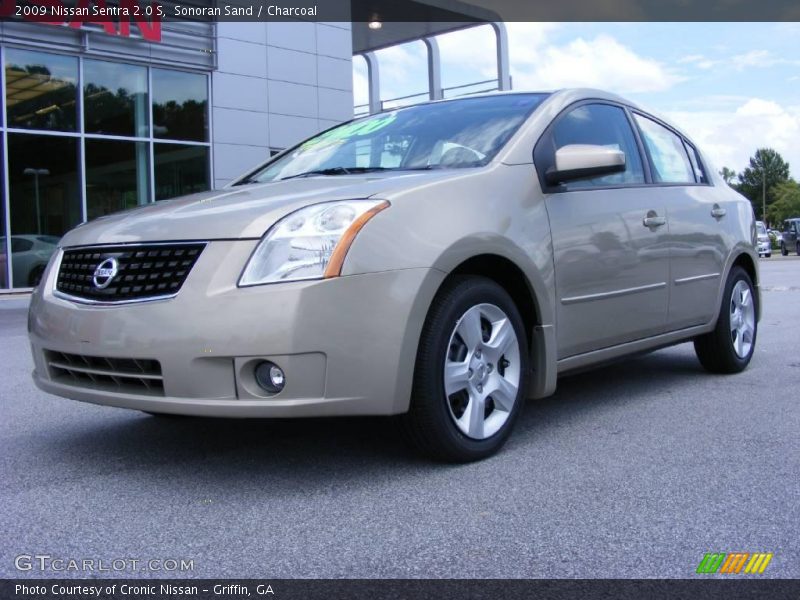 Sonoran Sand / Charcoal 2009 Nissan Sentra 2.0 S