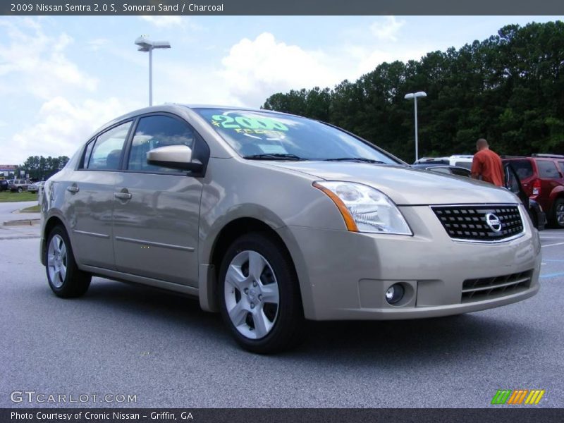 Sonoran Sand / Charcoal 2009 Nissan Sentra 2.0 S