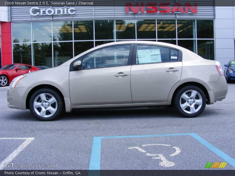 Sonoran Sand / Charcoal 2009 Nissan Sentra 2.0 S