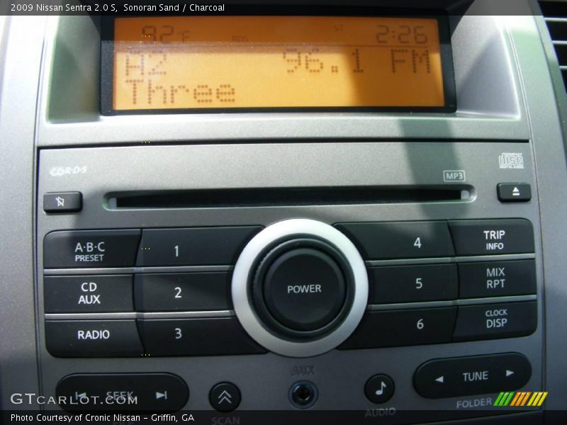 Sonoran Sand / Charcoal 2009 Nissan Sentra 2.0 S