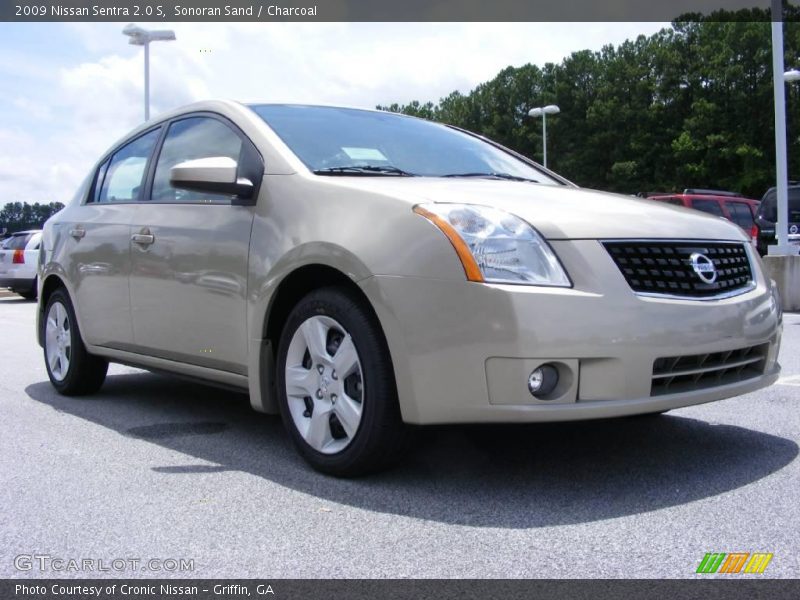 Sonoran Sand / Charcoal 2009 Nissan Sentra 2.0 S