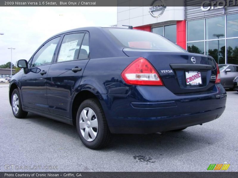 Blue Onyx / Charcoal 2009 Nissan Versa 1.6 Sedan