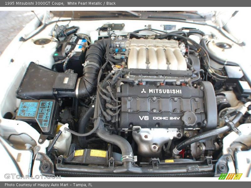 White Pearl Metallic / Black 1995 Mitsubishi 3000GT Coupe