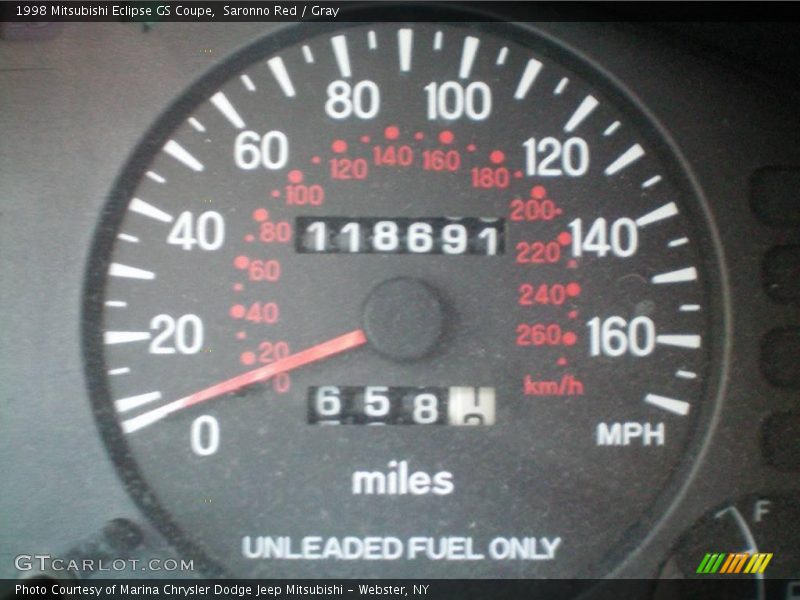 Saronno Red / Gray 1998 Mitsubishi Eclipse GS Coupe