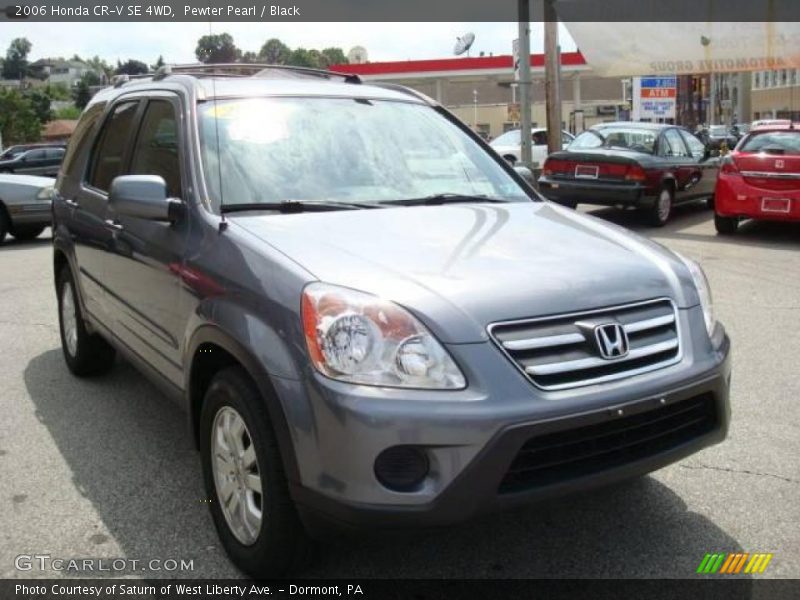 Pewter Pearl / Black 2006 Honda CR-V SE 4WD