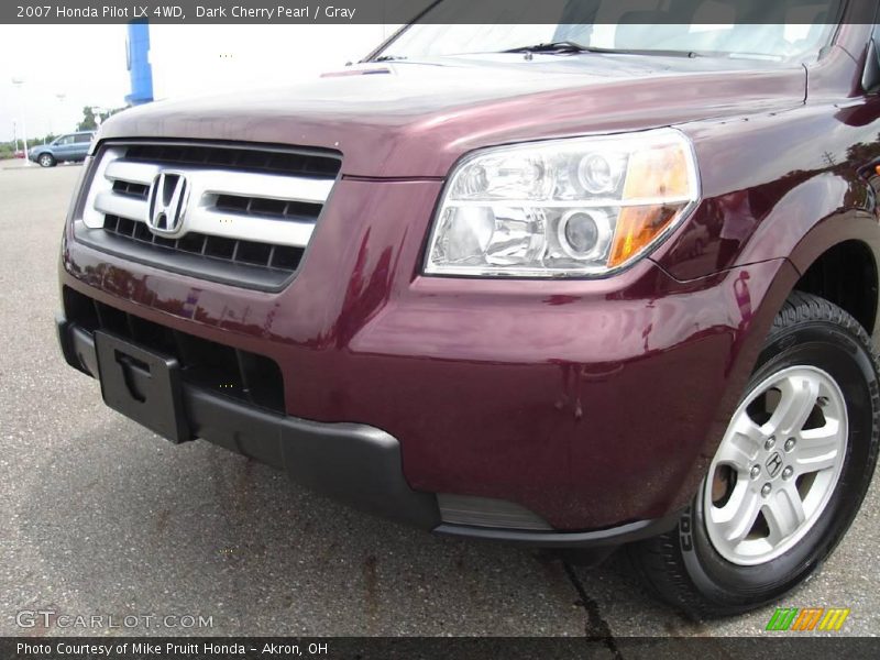 Dark Cherry Pearl / Gray 2007 Honda Pilot LX 4WD