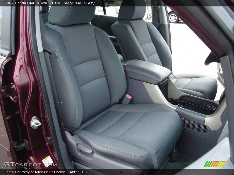 Dark Cherry Pearl / Gray 2007 Honda Pilot LX 4WD