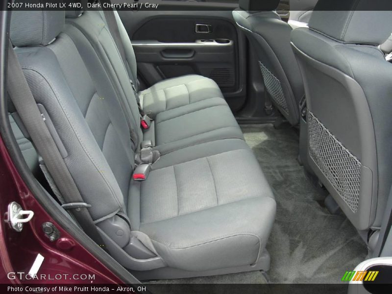 Dark Cherry Pearl / Gray 2007 Honda Pilot LX 4WD
