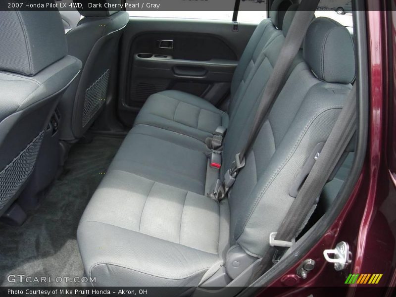 Dark Cherry Pearl / Gray 2007 Honda Pilot LX 4WD