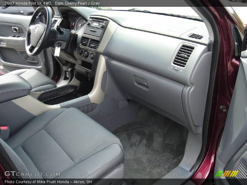 Dark Cherry Pearl / Gray 2007 Honda Pilot LX 4WD