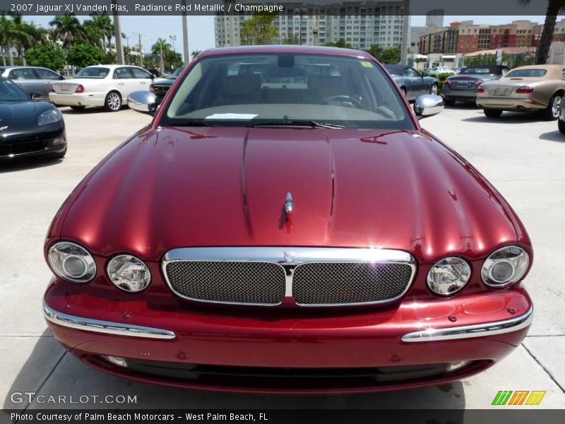 Radiance Red Metallic / Champagne 2007 Jaguar XJ Vanden Plas