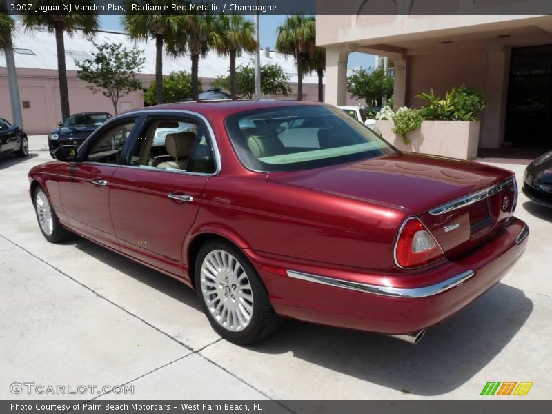 Radiance Red Metallic / Champagne 2007 Jaguar XJ Vanden Plas