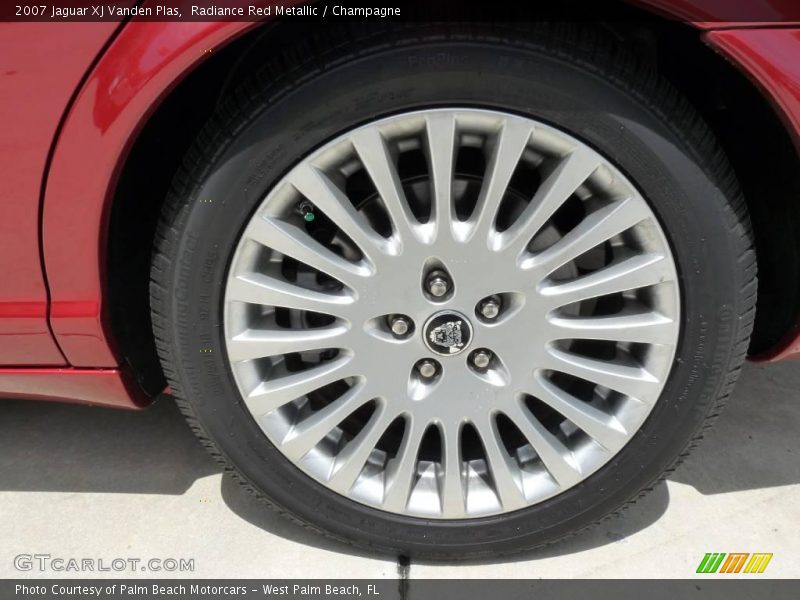 Radiance Red Metallic / Champagne 2007 Jaguar XJ Vanden Plas