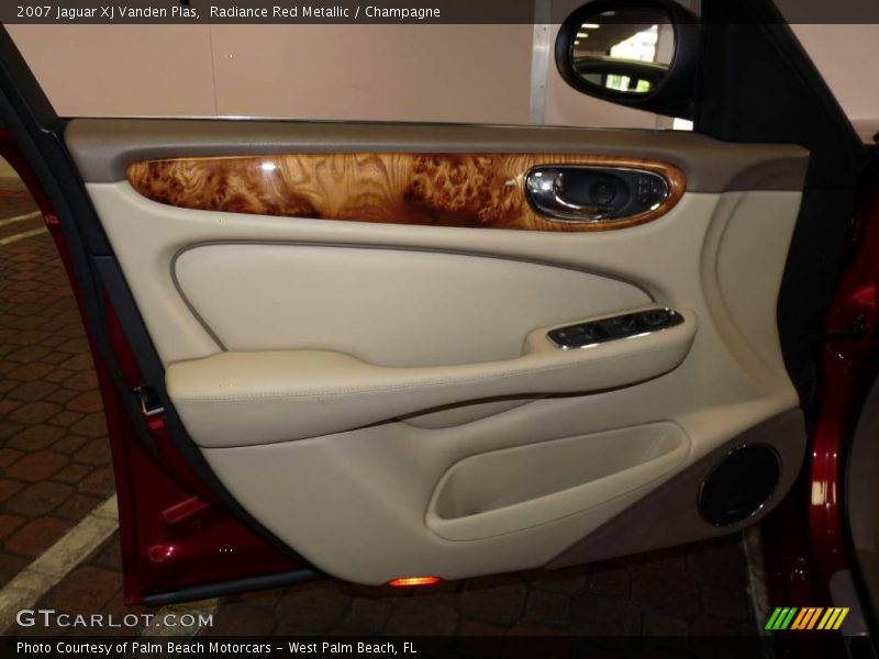 Radiance Red Metallic / Champagne 2007 Jaguar XJ Vanden Plas