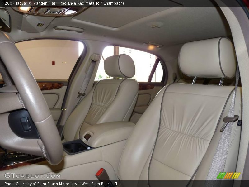 Radiance Red Metallic / Champagne 2007 Jaguar XJ Vanden Plas