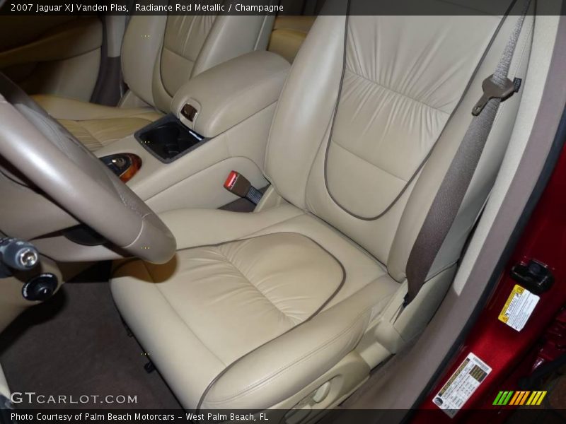 Radiance Red Metallic / Champagne 2007 Jaguar XJ Vanden Plas