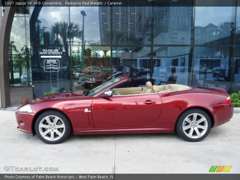 Radiance Red Metallic / Caramel 2007 Jaguar XK XK8 Convertible