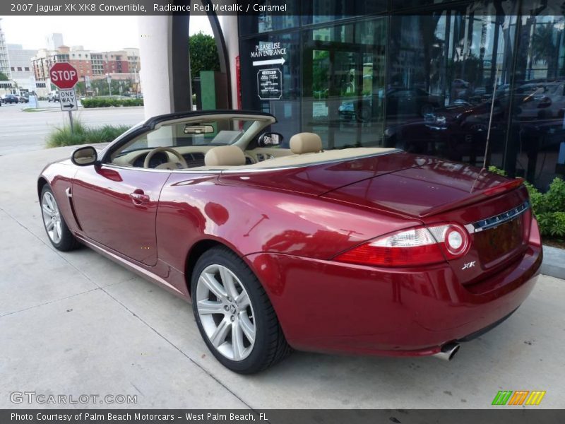 Radiance Red Metallic / Caramel 2007 Jaguar XK XK8 Convertible