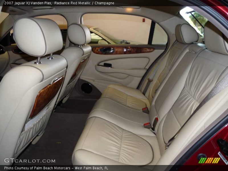 Radiance Red Metallic / Champagne 2007 Jaguar XJ Vanden Plas