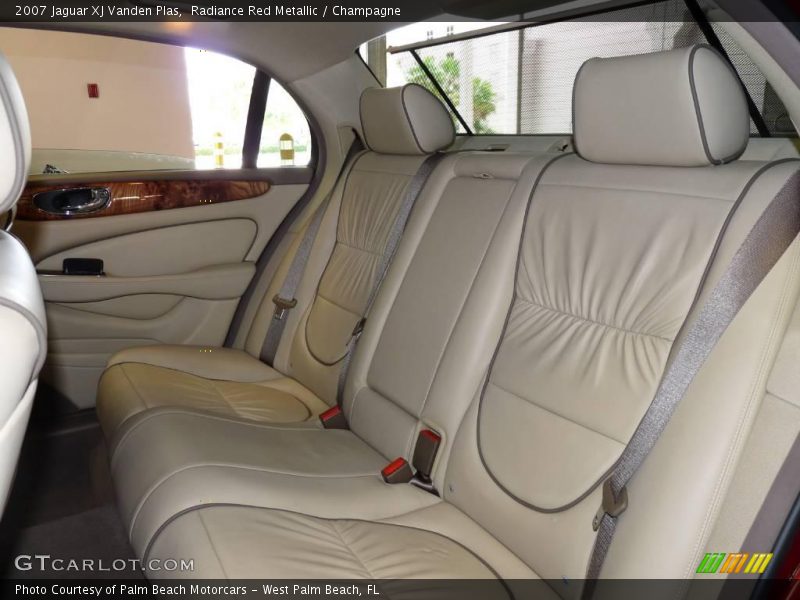 Radiance Red Metallic / Champagne 2007 Jaguar XJ Vanden Plas