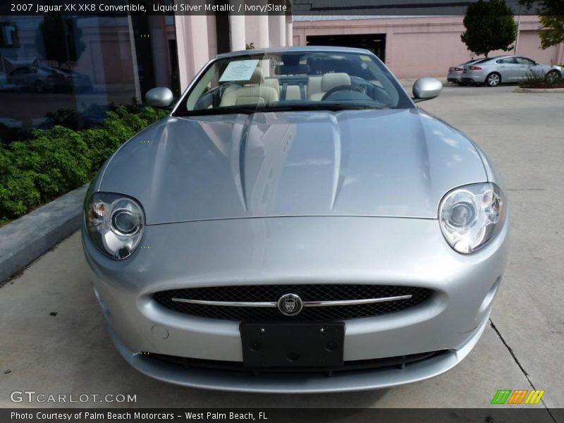 Liquid Silver Metallic / Ivory/Slate 2007 Jaguar XK XK8 Convertible